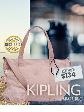✨ NWT Kipling Adara Duo: The Ultimate "Do-It-All" Tote in Illuminating Pink ✨